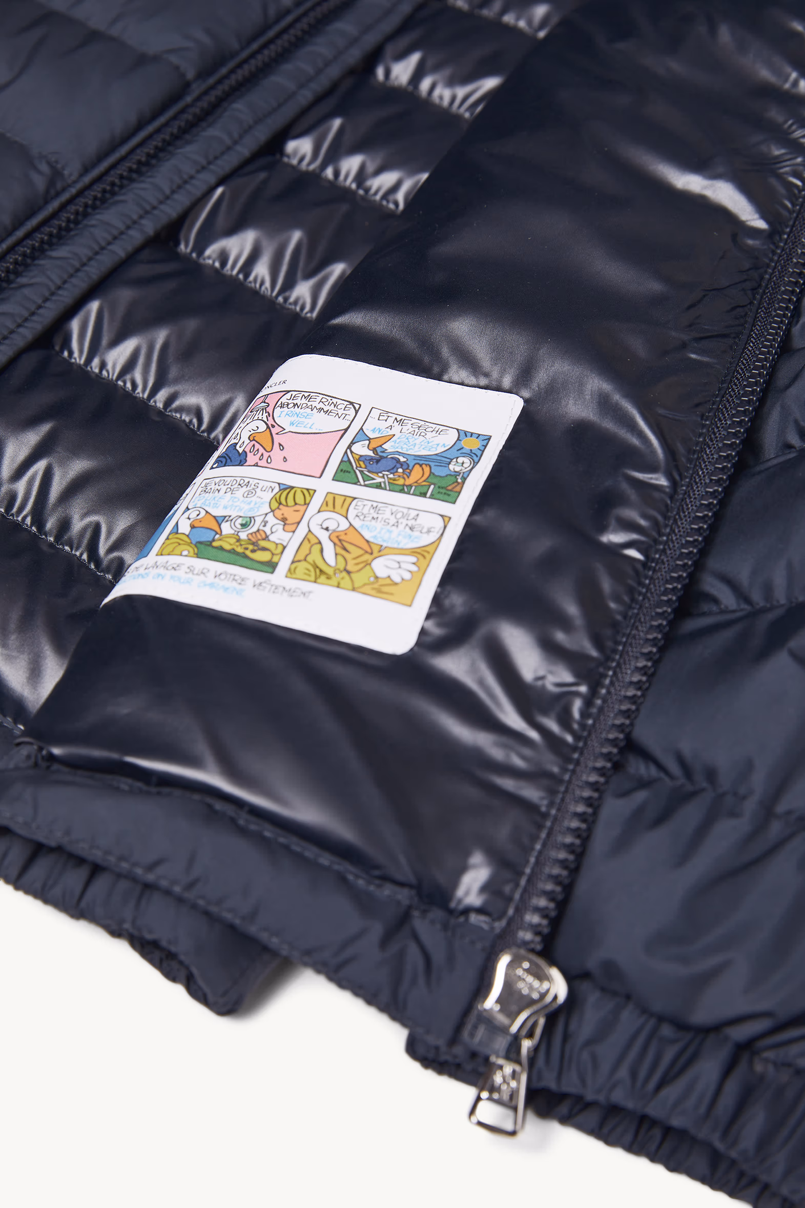 Galion Hooded Down Jacket Boy Dark Blue Moncler 6
